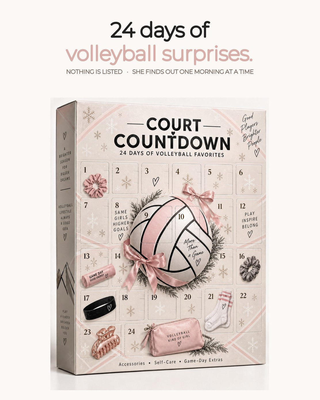 Volleyball-Themed Christmas Advent Calendar