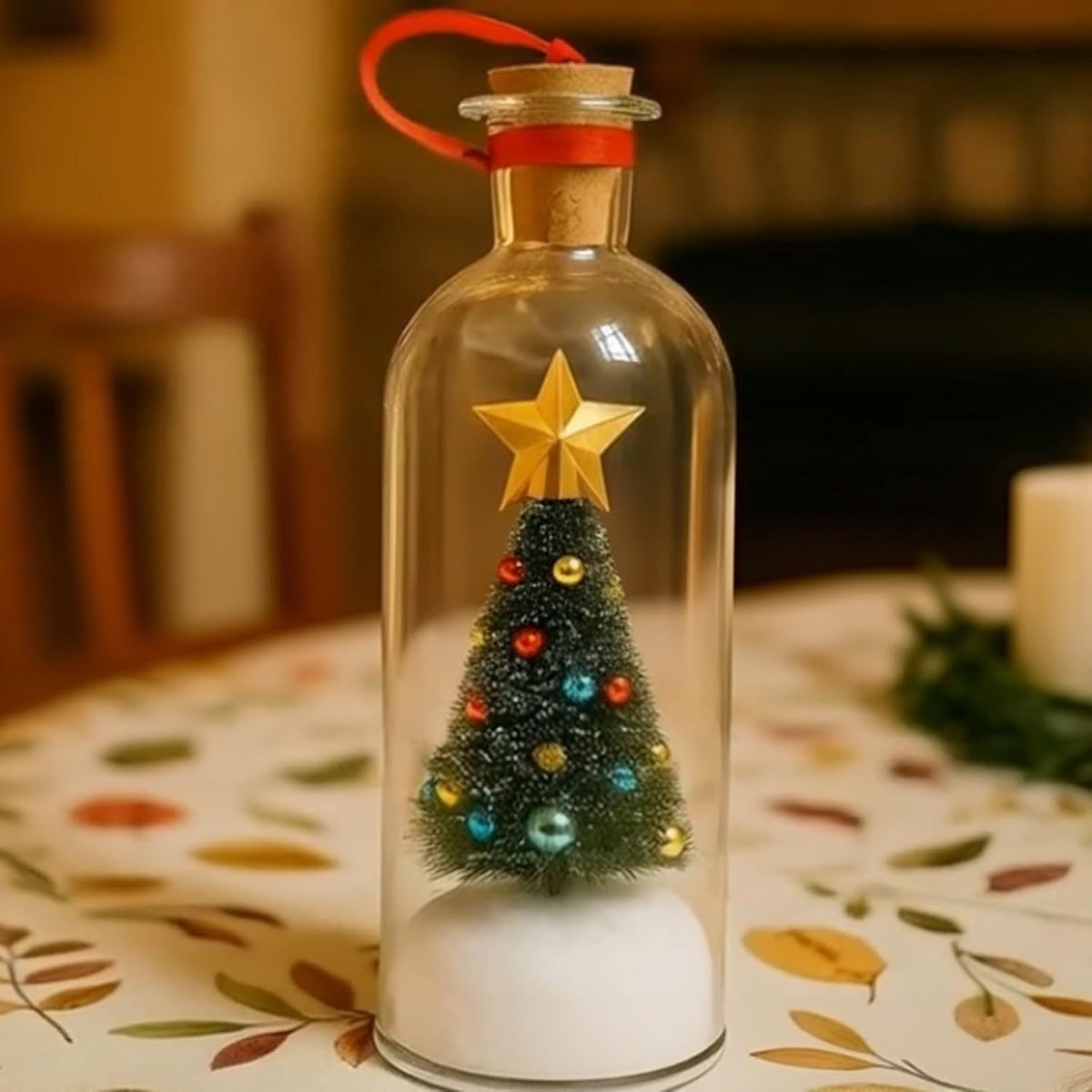 ✨Limited Time 50% Off🎄 8" Recordable Christmas Tree Message In A Bottle