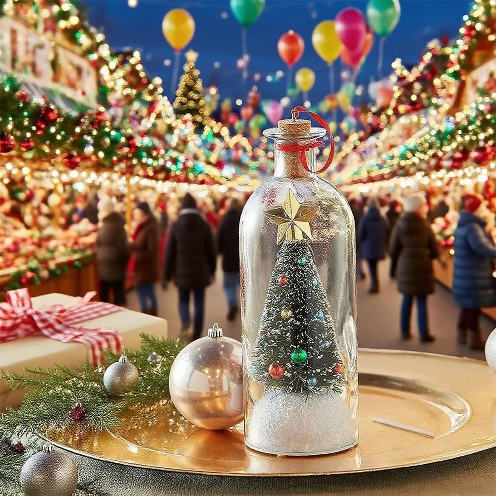 ✨Limited Time 50% Off🎄 8" Recordable Christmas Tree Message In A Bottle