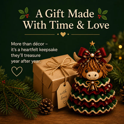 🔥🎄Crochet Animal Christmas Tree DIY Kit – Stitch a Little Christmas Magic(Material kit (not finished product)