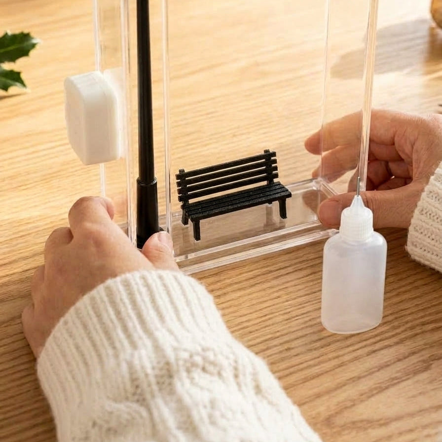 DIY Snowfall Lamp