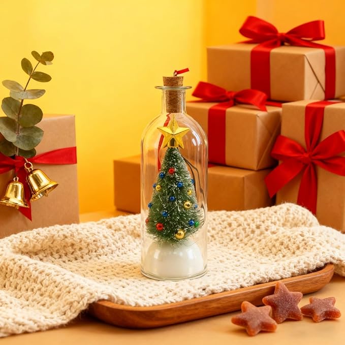 ✨Limited Time 50% Off🎄 8" Recordable Christmas Tree Message In A Bottle