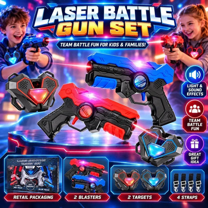 🚀 Laser Battle Gun Set — Bring Home the Ultimate Laser Battle Experience!