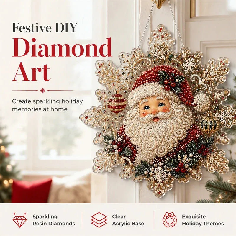 🎅Early Christmas Gift 49% OFF🎄Christmas Diamond Art Hanging Kit