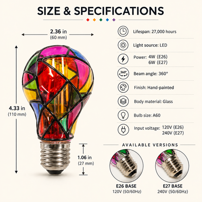 Mosaic Glow Bulb