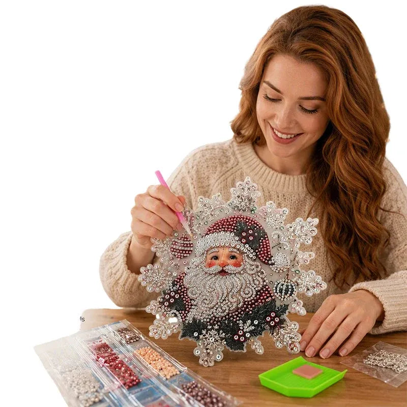🎅Early Christmas Gift 49% OFF🎄Christmas Diamond Art Hanging Kit
