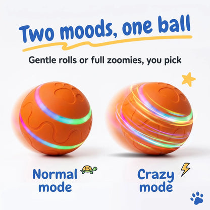 🐶 Smart Interactive LED Automatic Rolling Dog Toy Ball