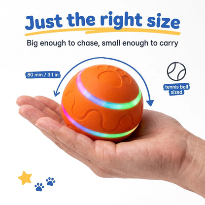 🐶 Smart Interactive LED Automatic Rolling Dog Toy Ball