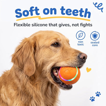 🐶 Smart Interactive LED Automatic Rolling Dog Toy Ball