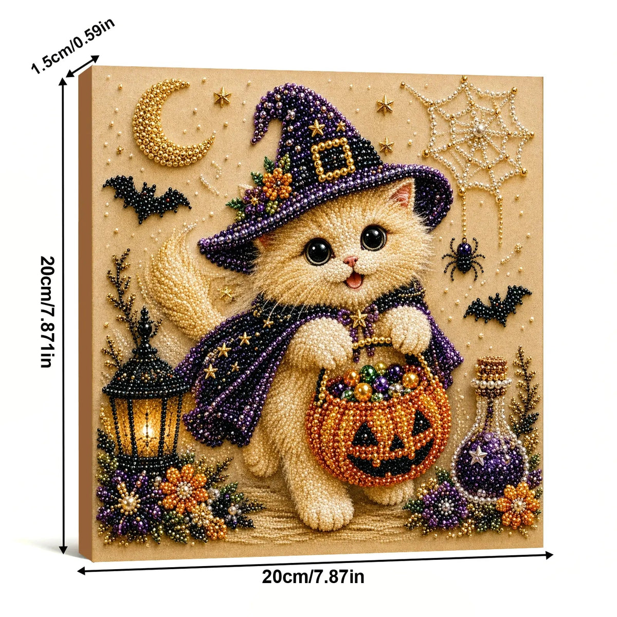 🐱33Framed Cute Kitten - Pearls Painting Kit
