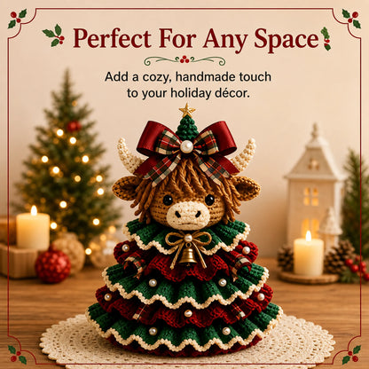 🔥🎄Crochet Animal Christmas Tree DIY Kit – Stitch a Little Christmas Magic(Material kit (not finished product)