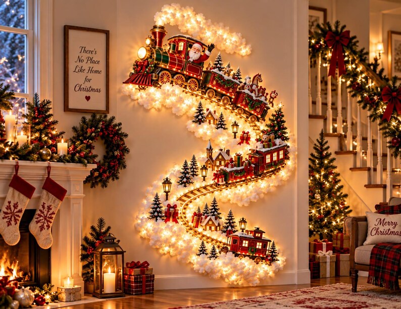 Christmas Wall Light Decor