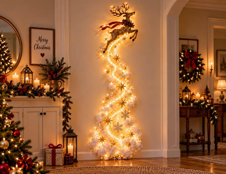 Christmas Wall Light Decor