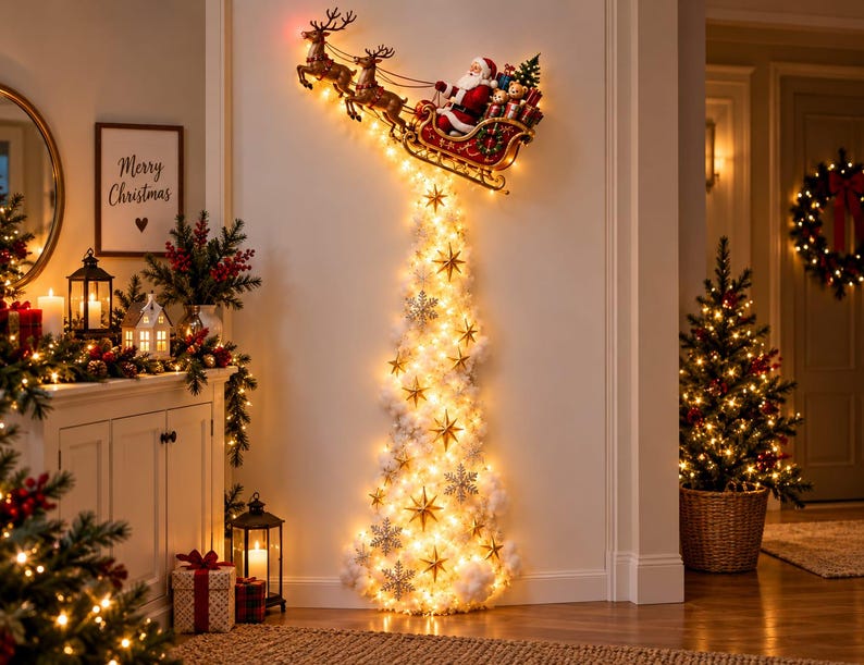 Christmas Wall Light Decor