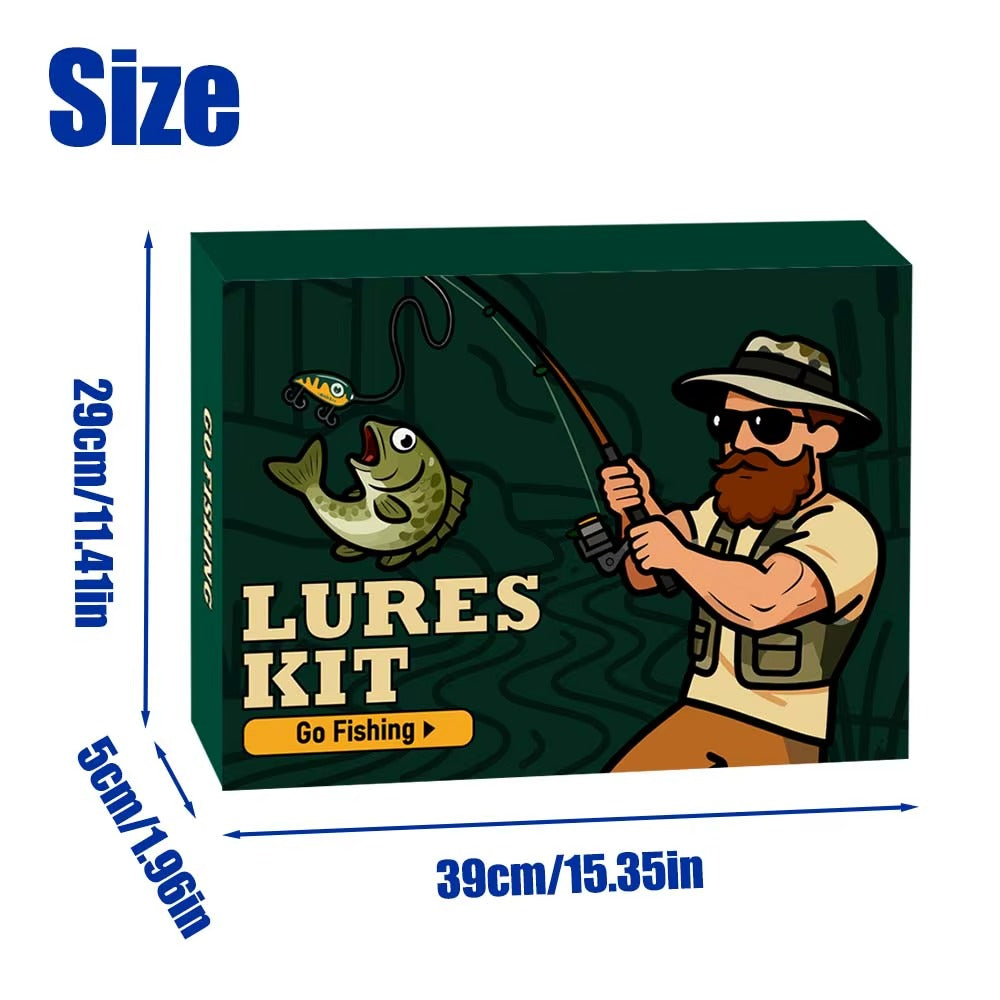 🎣 Fishing Advent Calendar – 24 Days of Tackle Surprises, Christmas Gift for Fishing Lovers