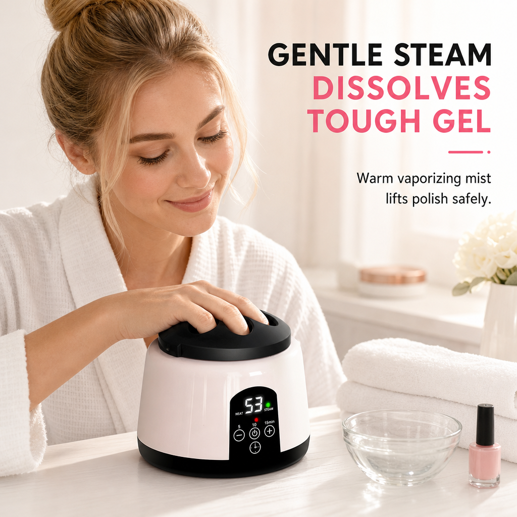 🔥💅 NEW HOT SALE – 50% OFF! 🎁✨ 36W Electric Steam Nail Polish Remover 💖 Easy Gel Polish & Acrylic Nail Removal for At-Home Manicures! 🛍️💅